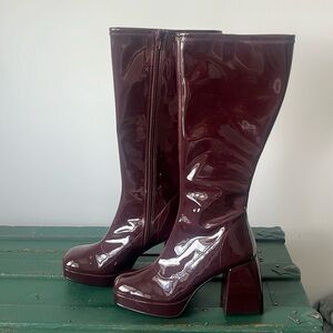 NERVY | Stretch Knee Hight Platform Boot